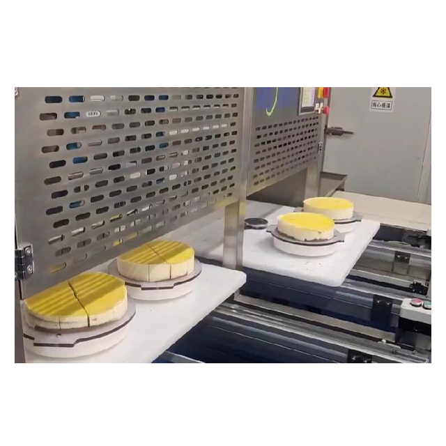 Máquina cortadora de pasteles redondos de alta eficiencia