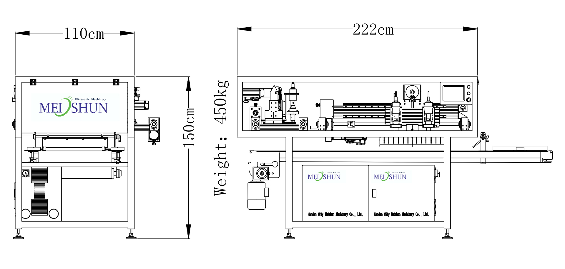 Línea de corte de productos para hornear por ultrasonido cortador cuadrado 7